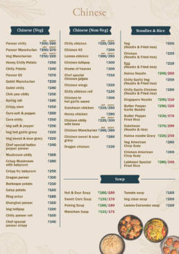 Lakhnavi Swaad Menu - Page 4Lakhnavi Swaad Menu - Page 1