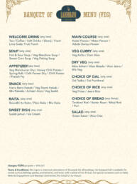 banquet menu 550