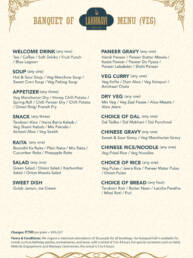 banquet menu 700