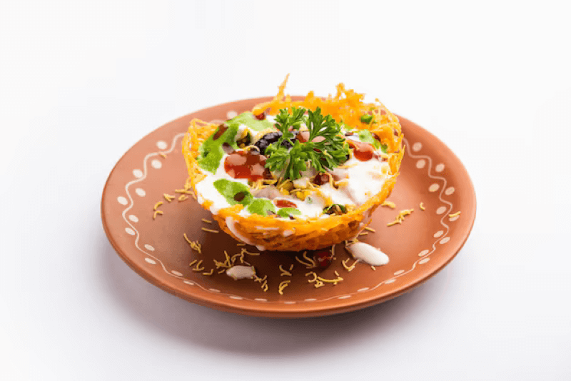best food of lucknow basket chaat